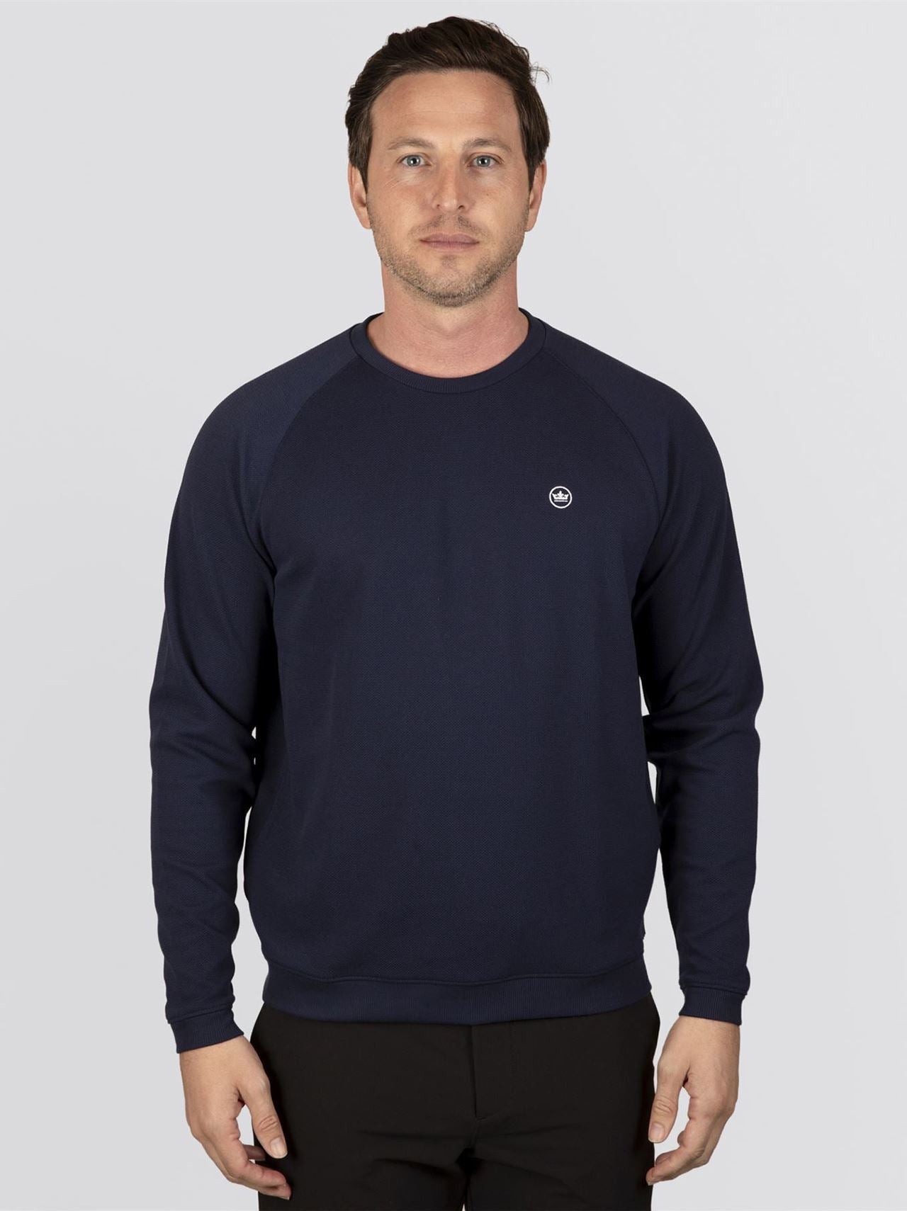 Cradle Pique Performance Crewneck Navy