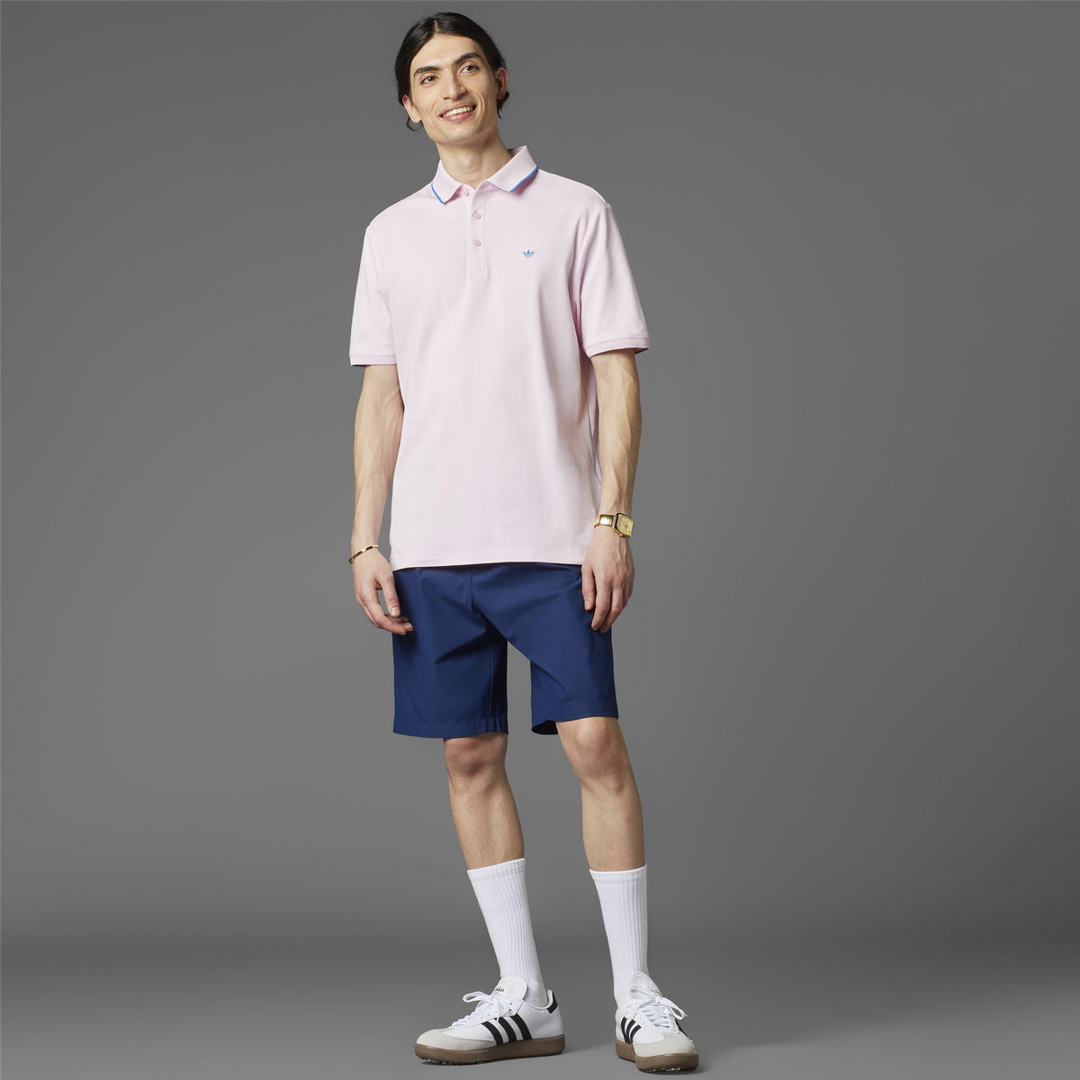Twistknit Trefoil Polo Clear Pink