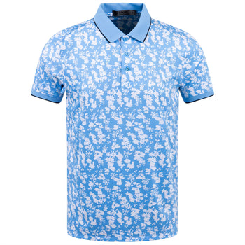 Blossom Rib Collar Polo Cielo