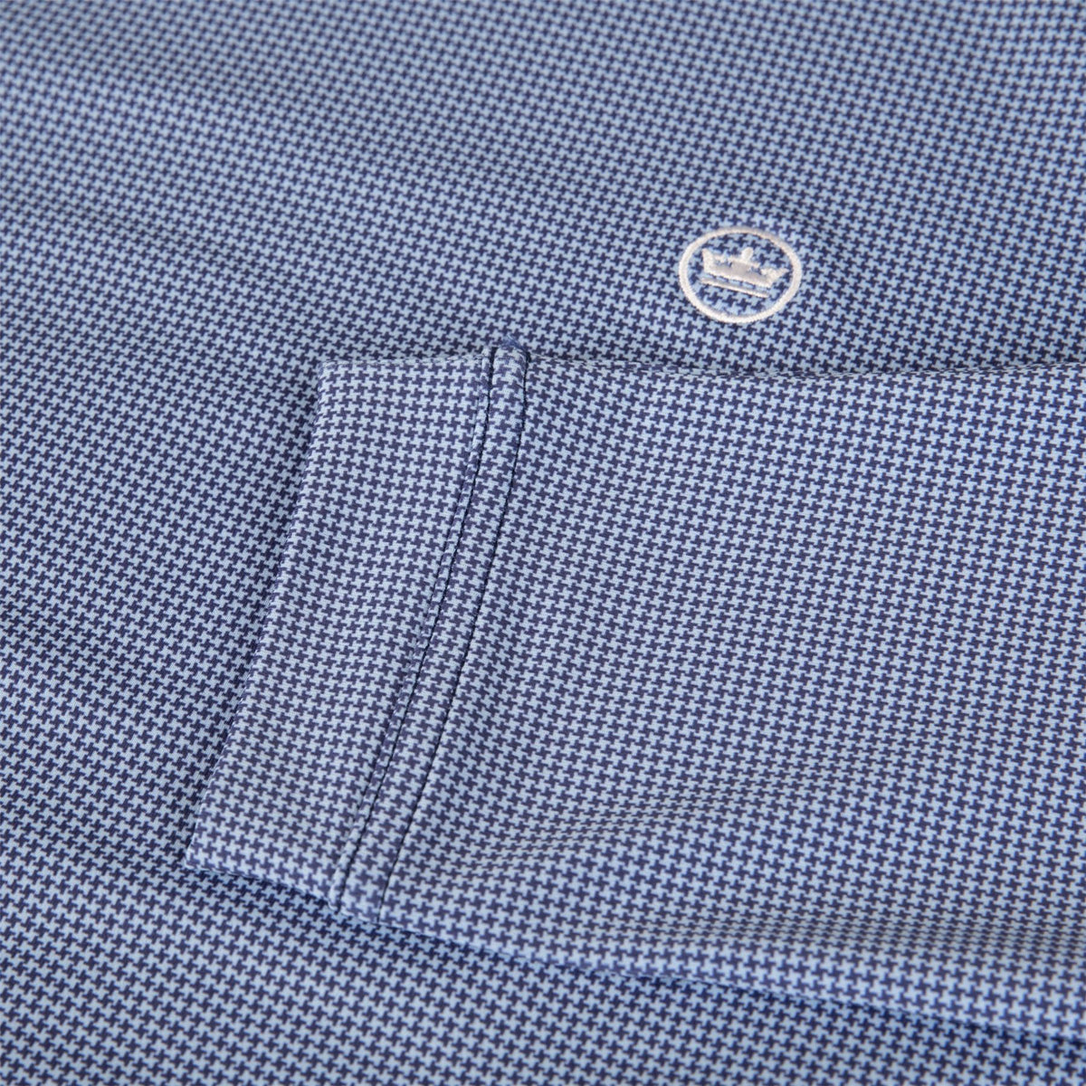 Pine Houndstooth Performance Hoodie Sport Navy