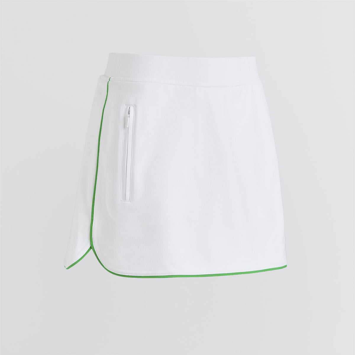 3D Tulip Hem Tech Pique Skort Snow
