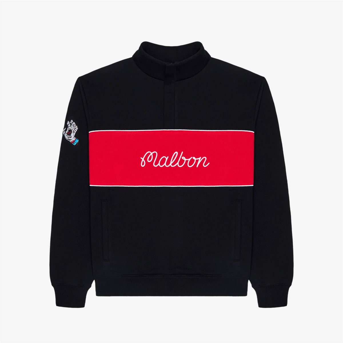 x Santa Cruz Quarter Zip Sweatshirt Black
