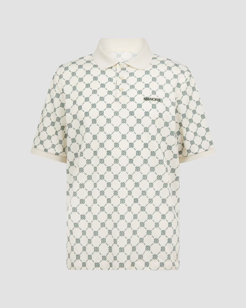 GOAT Pique Polo Monogram Pebble
