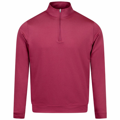 Perth Melange Performance Quarter Zip Pomegranate - AW24