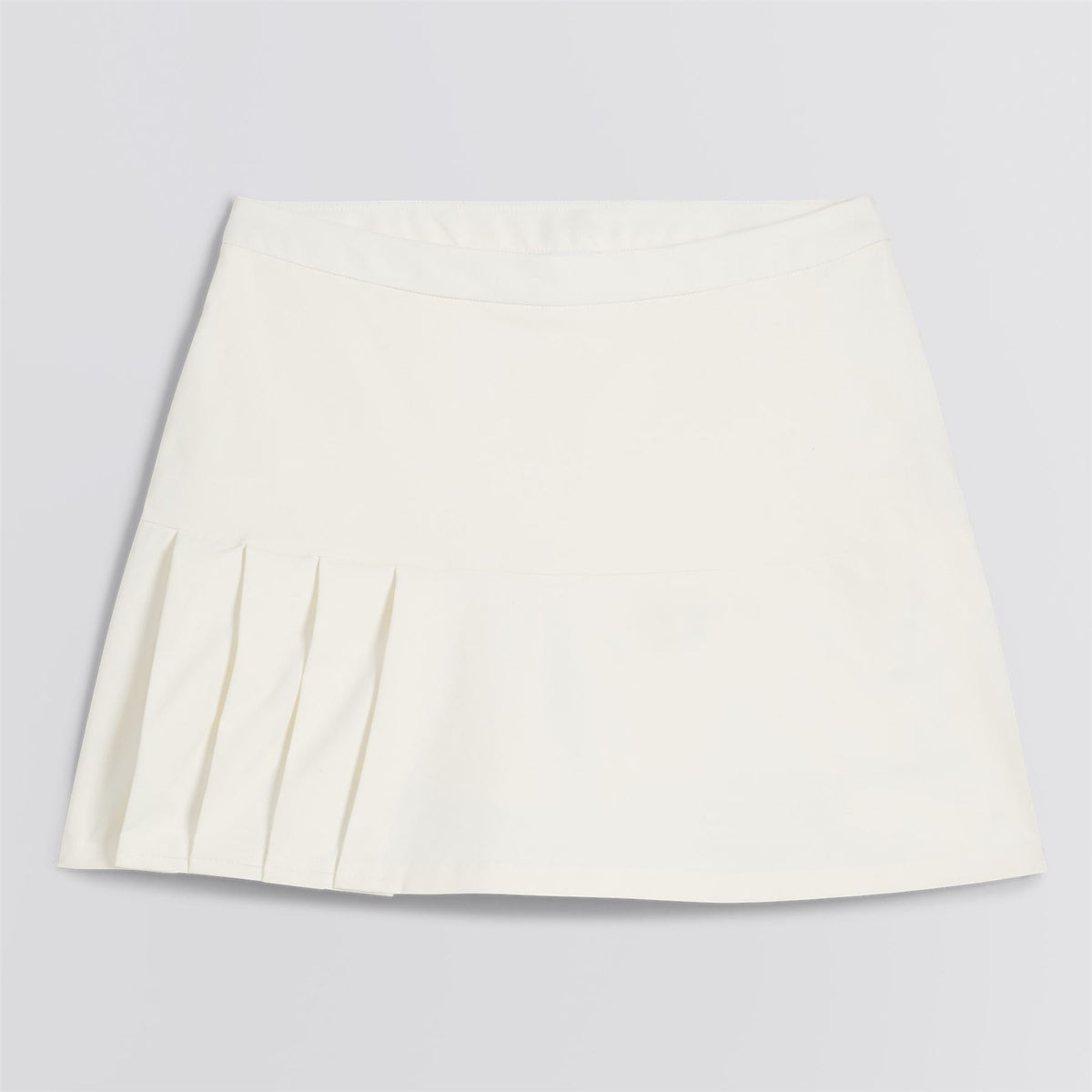 x AP Womens A-Sym Pleat Skirt Warm White