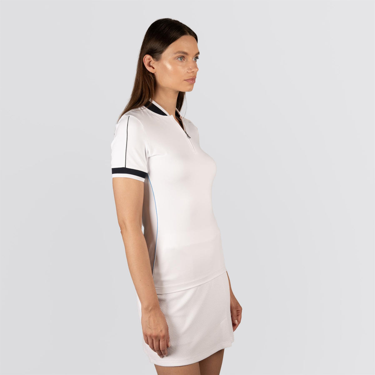 Womens Annie Polo White