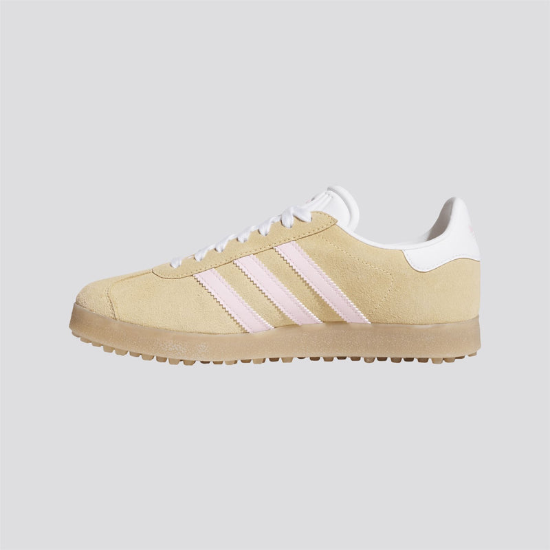 Womens Gazelle Spikeless Golf Shoes Ice Tangerine/Clear Pink/Footwear White