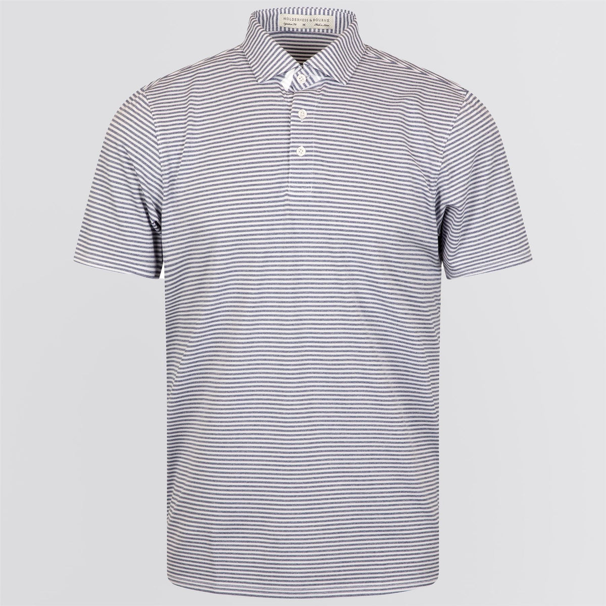 The Maxwell Polo Heathered Andover/White