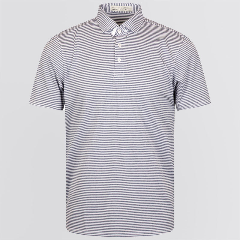 The Maxwell Polo Heathered Andover/White