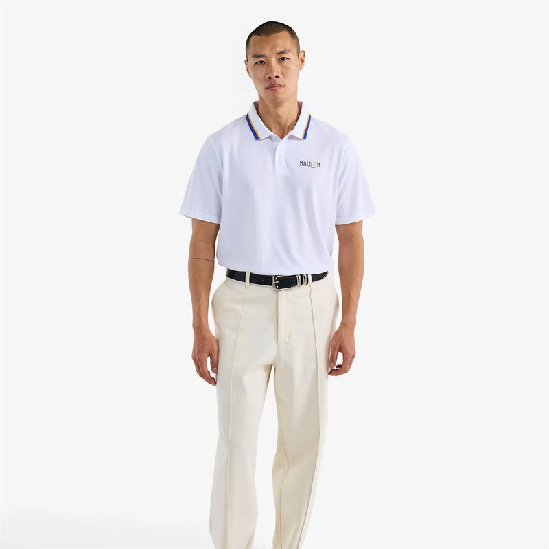Grasse Pique Polo White