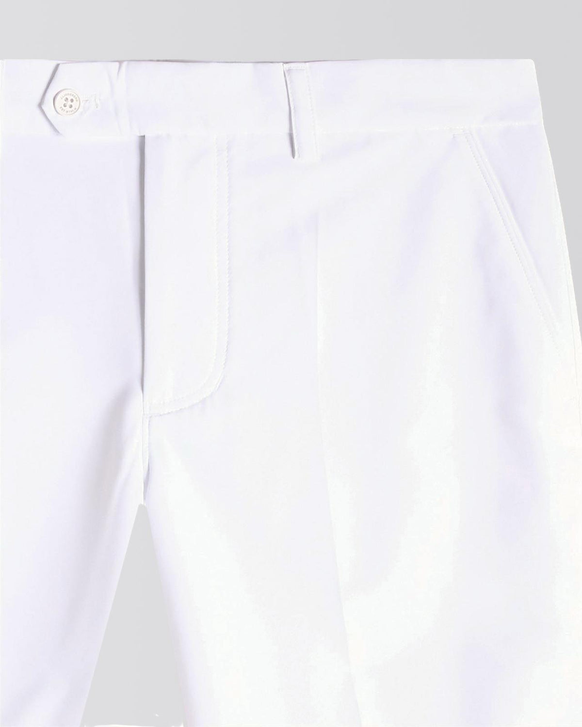 Mitch Light Polo Stretch Short White