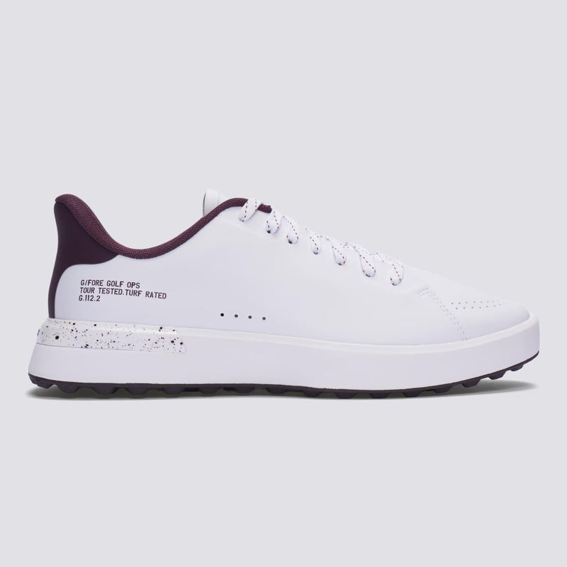 G.112 Golf Shoes Snow/Dark Plum