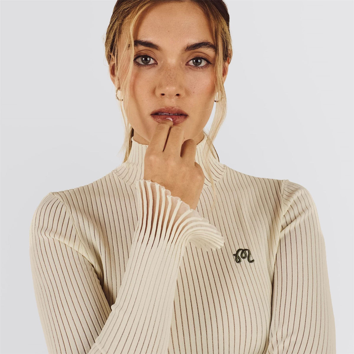 Womens Monika Turtleneck Cream
