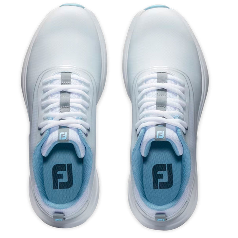Womens Performa Spikeless Golf Shoe White/Light Blue