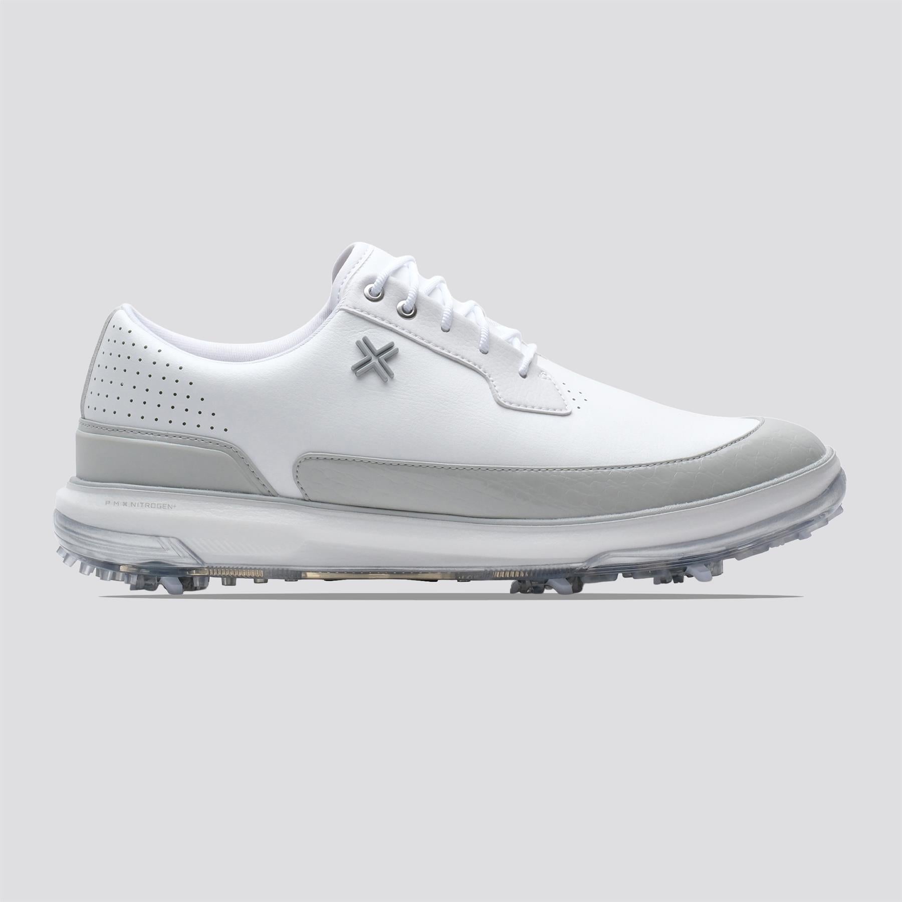 Moving Day SC RS Spiked Golf Shoes White/Ghost Grey Gator/White