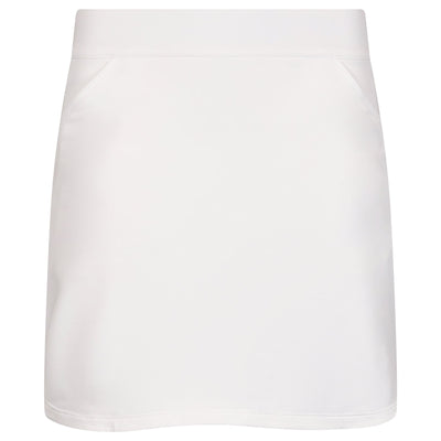 Womens Alice Petal Hem Skort White