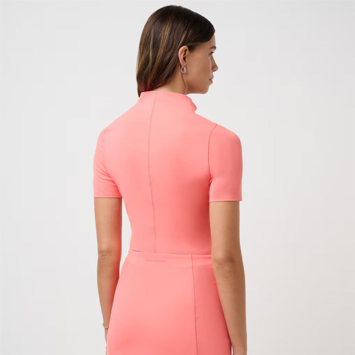 Womens Sunfire Zip Polo Porcelain Rose