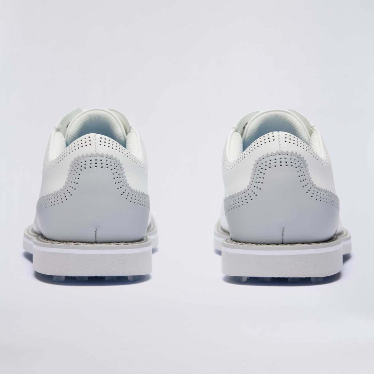 Gallivanter Leather Brogue Golf Shoes Snow/Nimbus