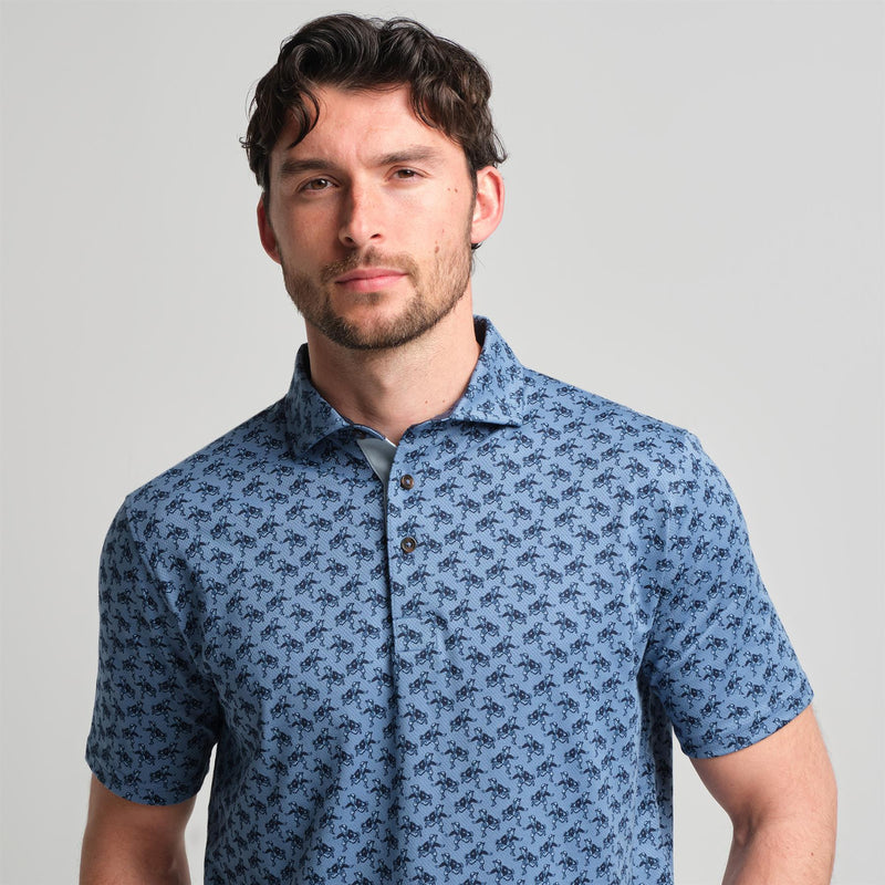 Mettille Performance Polo Shedd Runboy Print