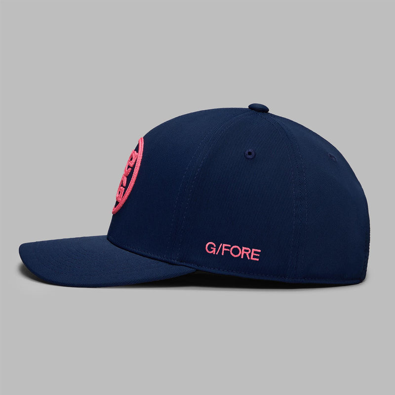 Circle G's Chainstitch 110 Cotton Twill Snapback Twilight/Knockout Pink