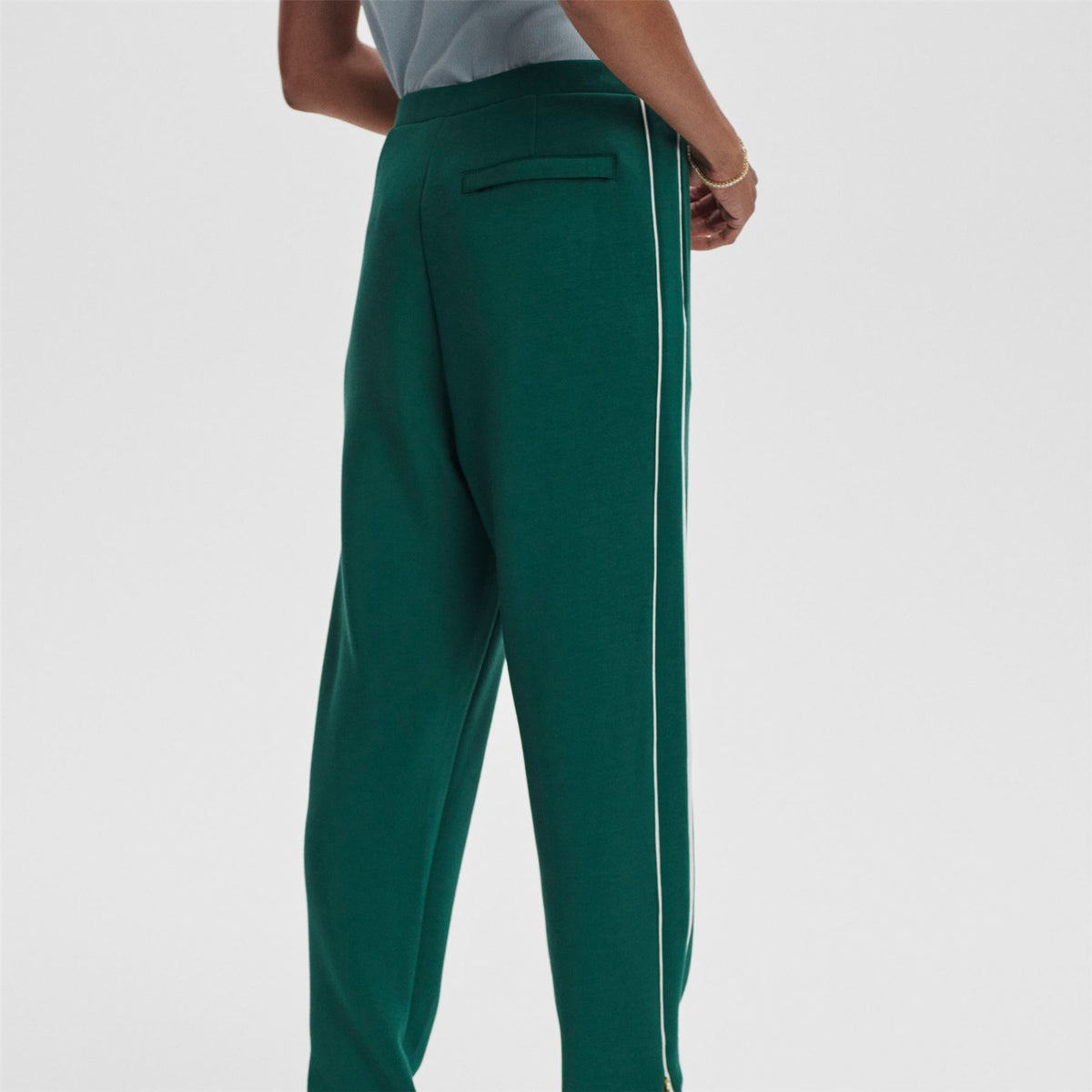 Womens The Slim 27.5 Piped Pants Forest