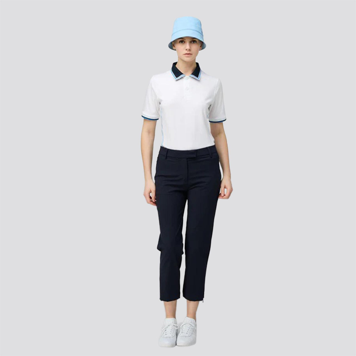 Womens Tech Stretch Cropped Pants Navy