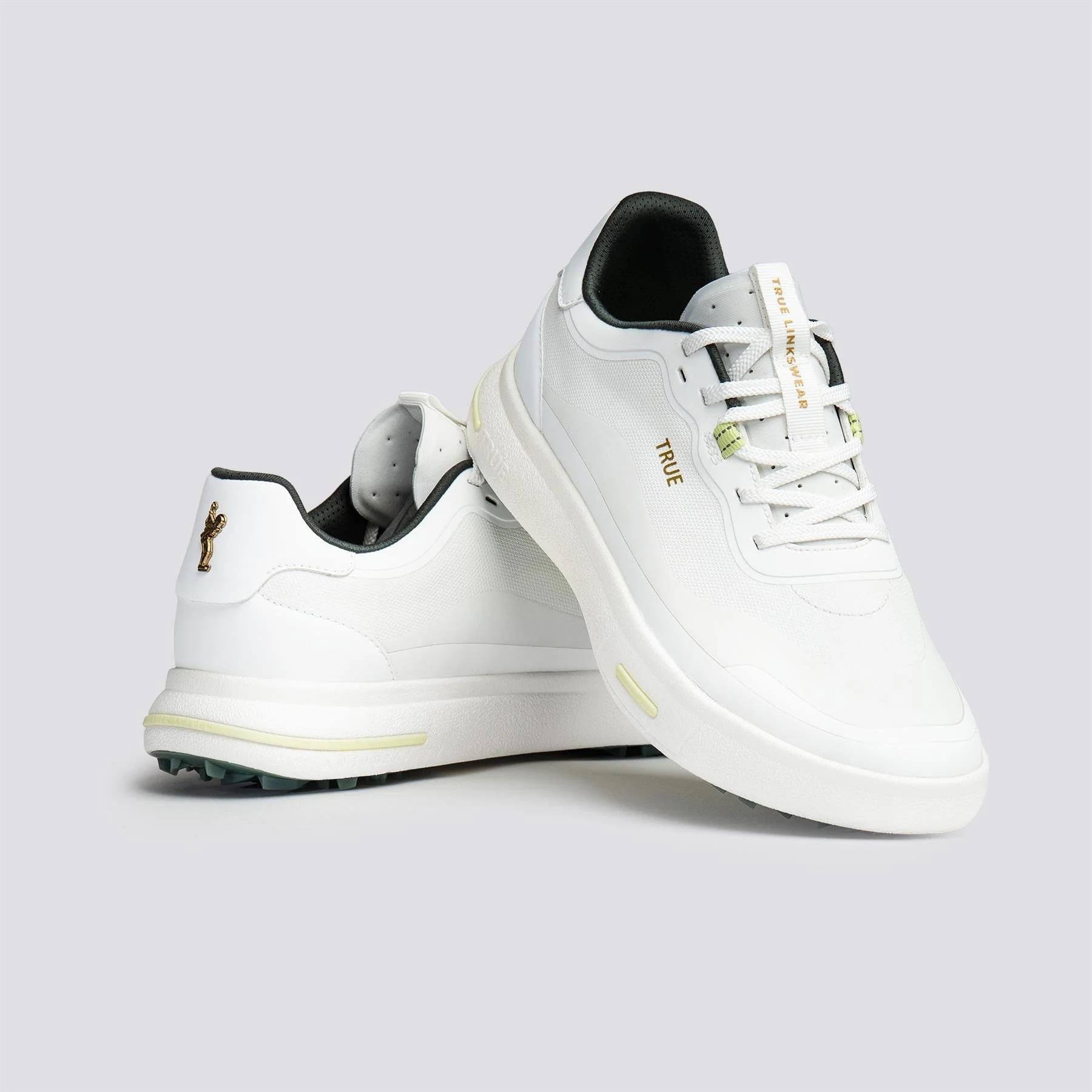 TRUE linkswear Antigravity+ LE Spikeless Golf Shoes Magnolia White