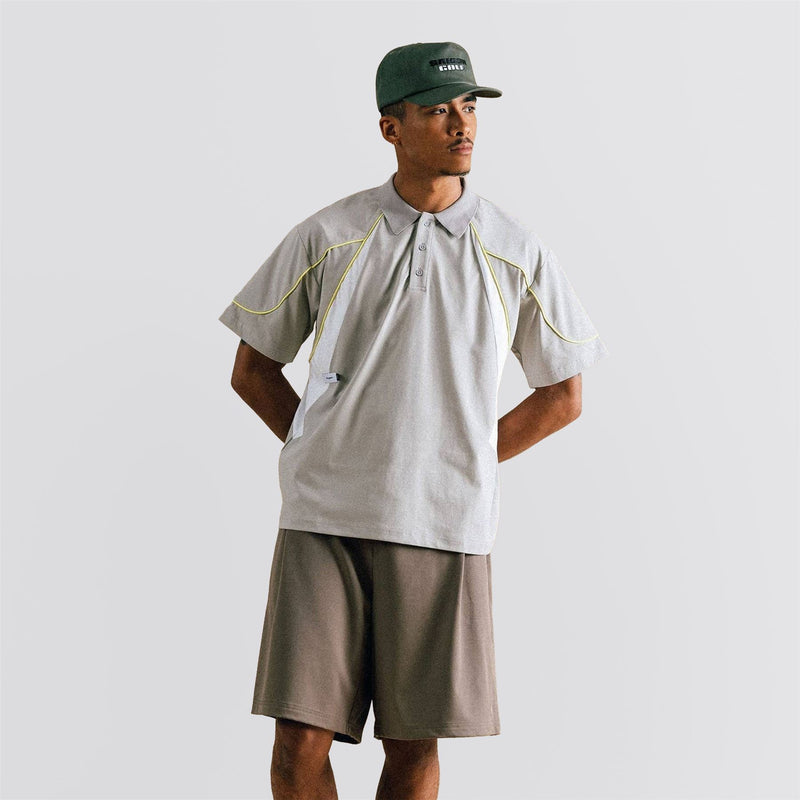Calculus Baggy Slack Pleated Shorts Grey