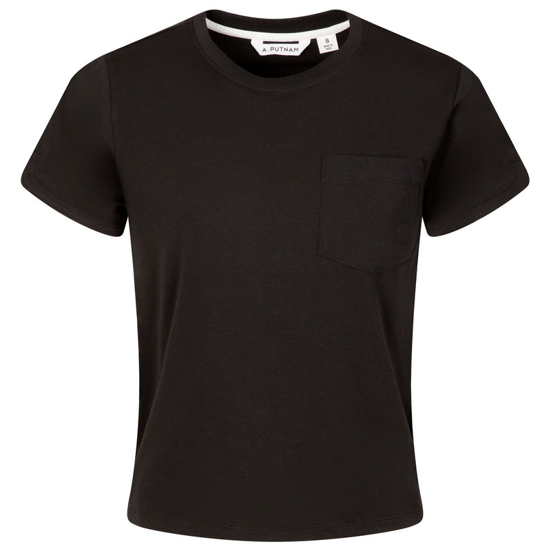 Womens Tulip Pocket Tee Black