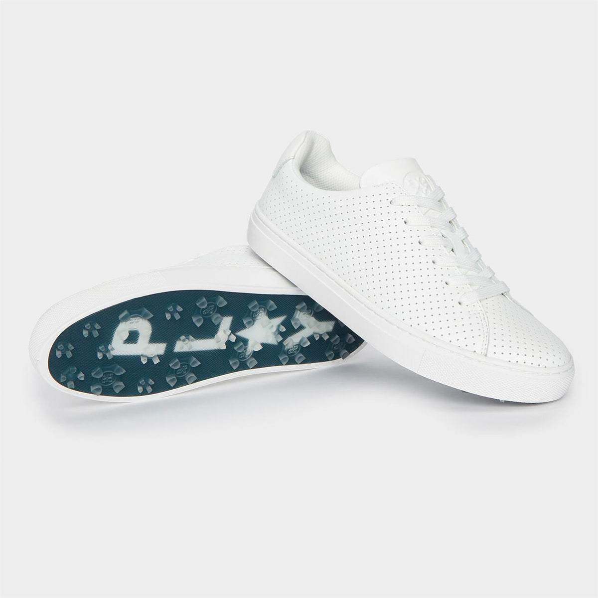 Womens Durf Perforated Leather Golf Shoe Snow