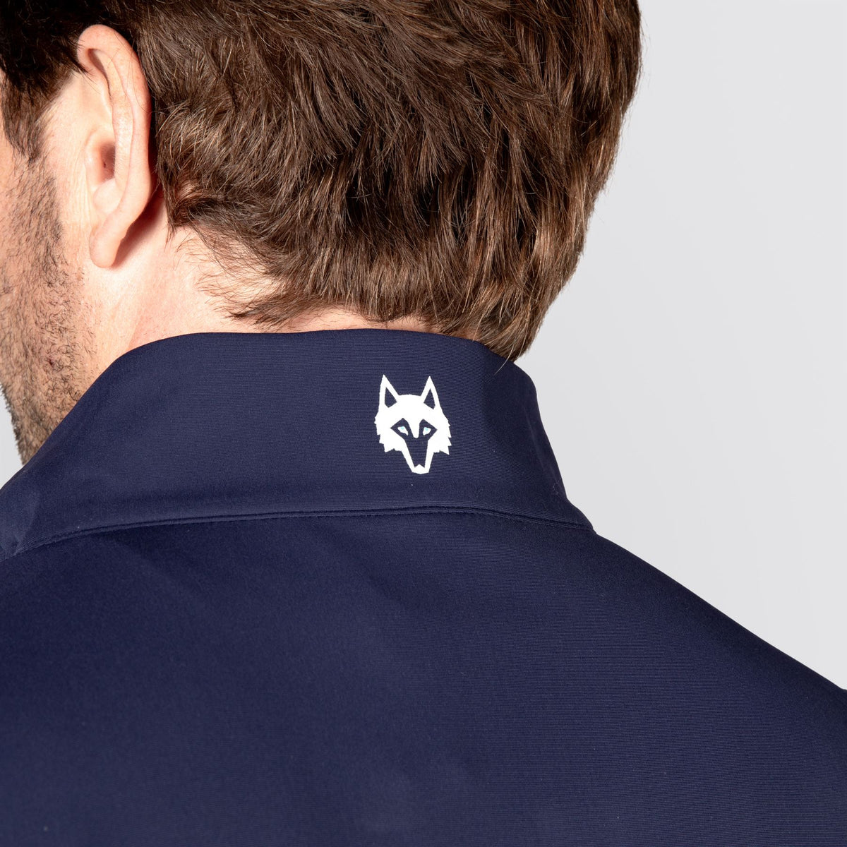 Tate Quarter Zip Maltese Blue