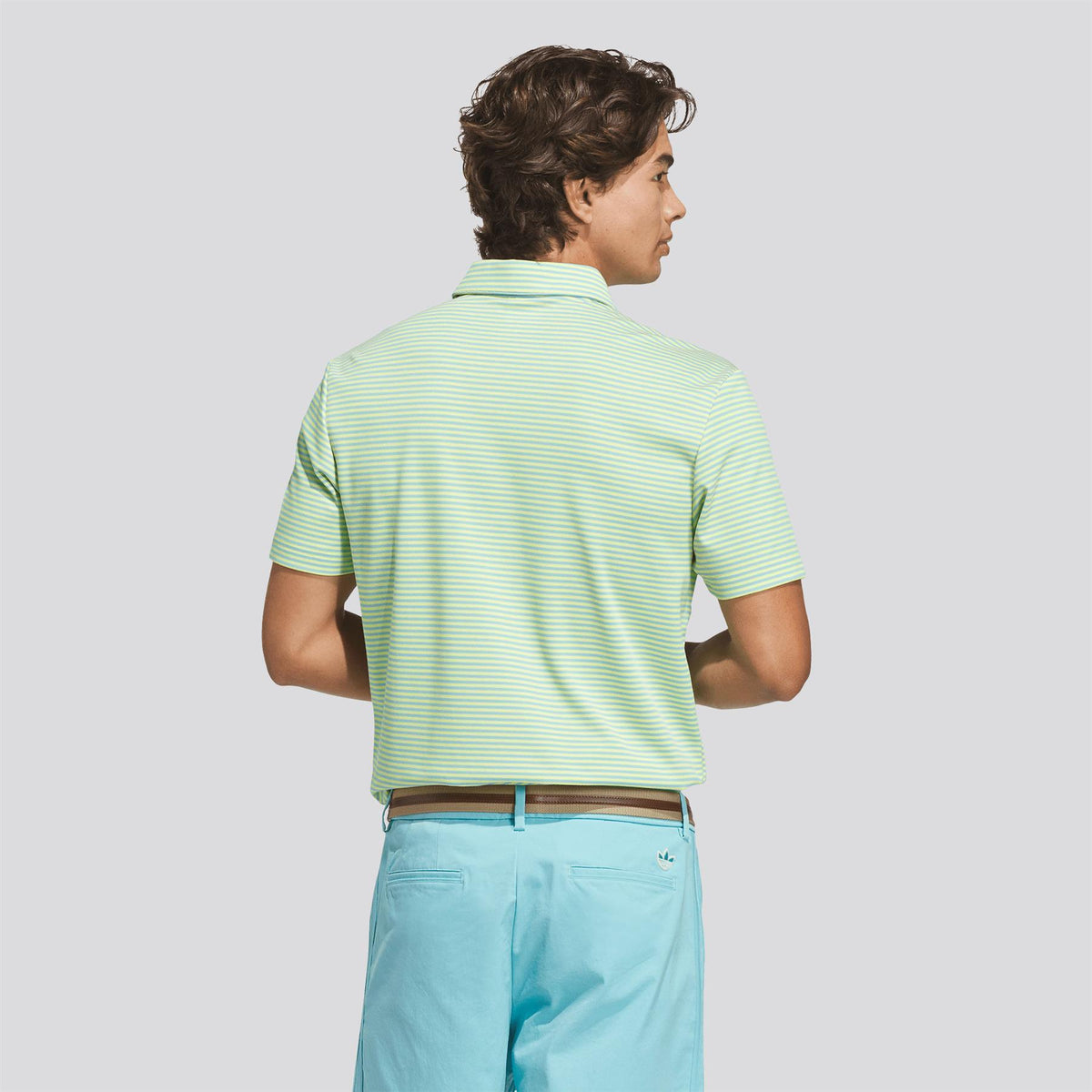 Originals Stripe Pique Polo Pure Lemon/Light Aqua