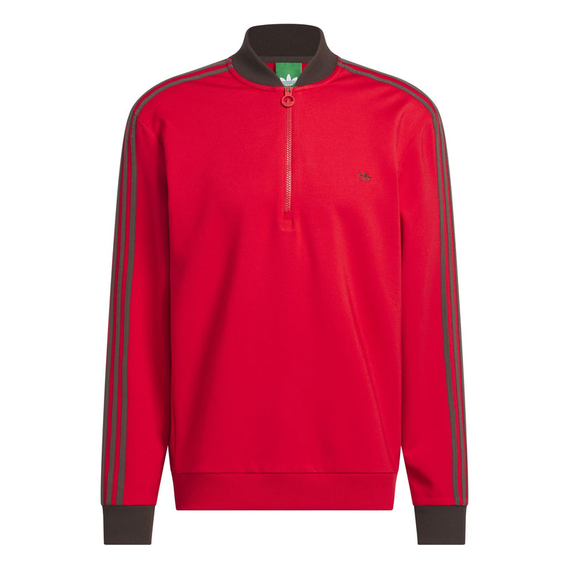 Originals 3-Stripes Quarter Zip Mid Layer Better Scarlet