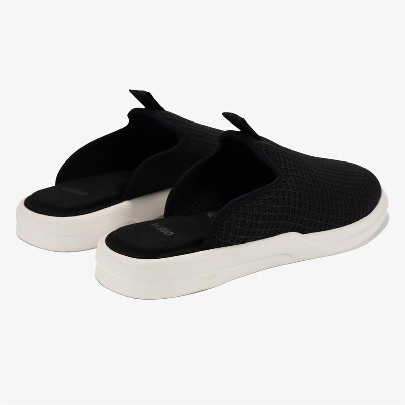 Pelli Waffle Slip-On Jet Black/Marshmallow