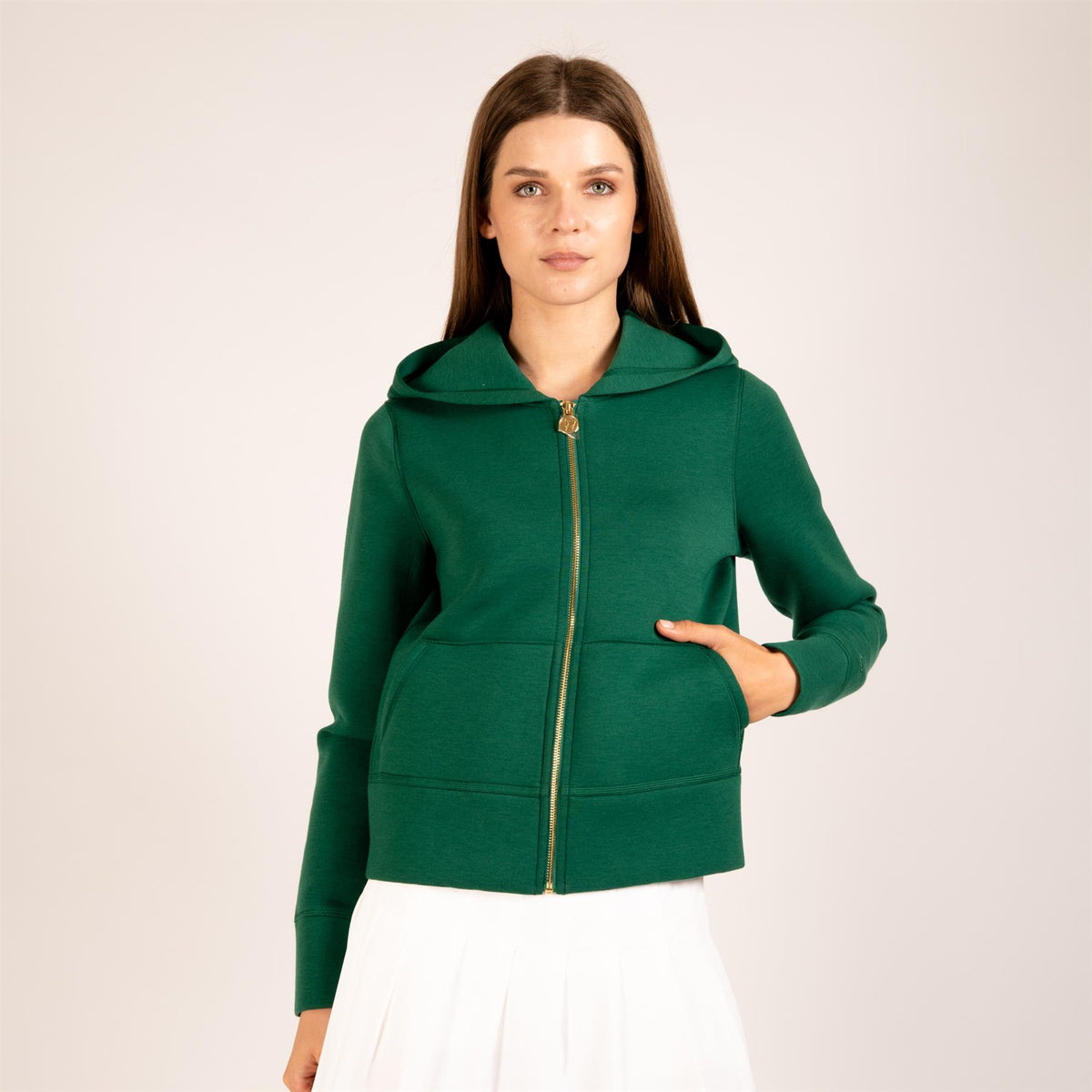Womens Amelie Hoodie Grass Green