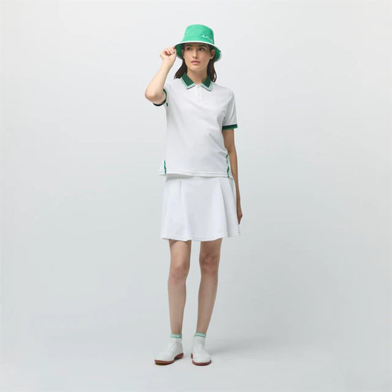 Womens Tech Jersey Club Polo White/Sport Green