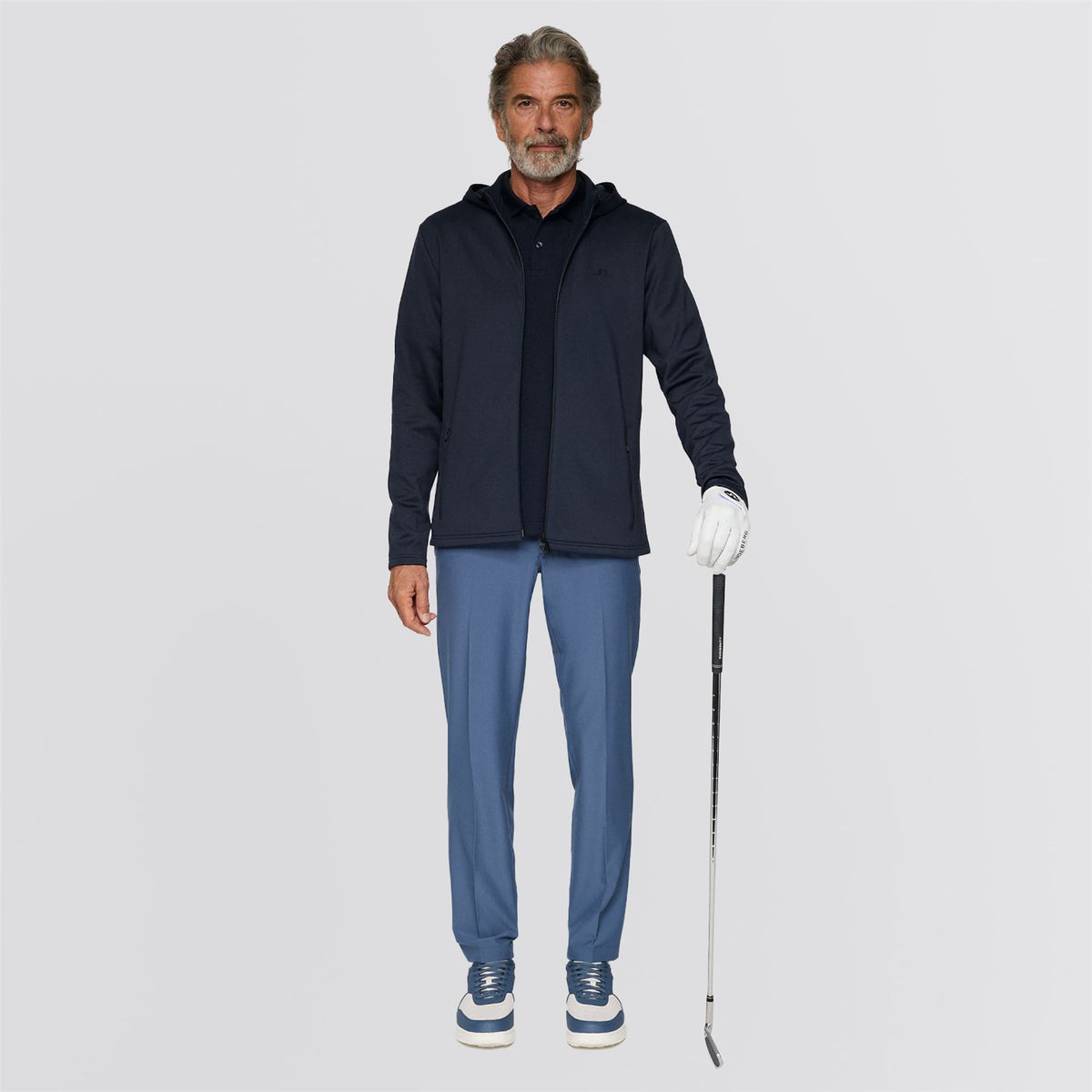 Aerial Full Zip Hoodie JL Navy