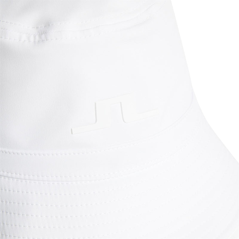 Womens Siri Tech Stretch Bucket Hat White