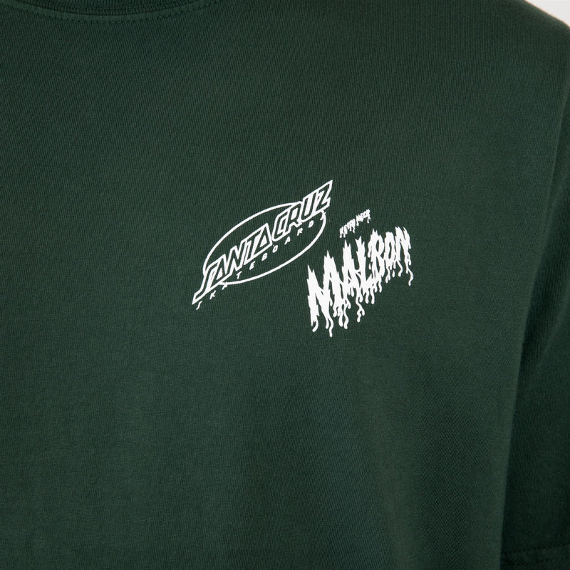 x Santa Cruz Bermuda Slasher Tee Malbon Green