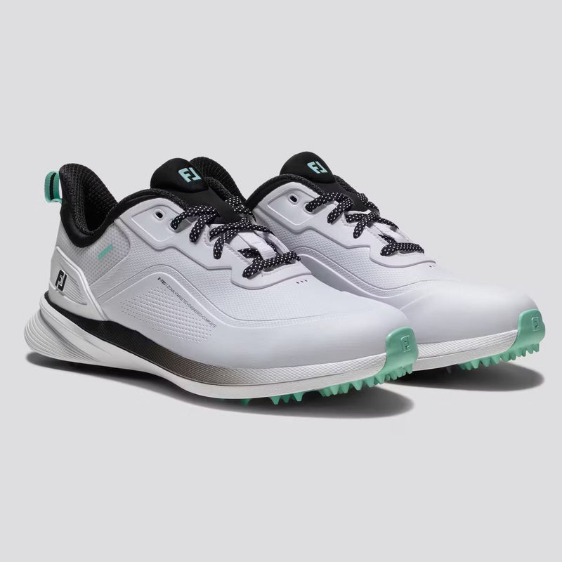 ProSL26 Spikeless Golf Shoes White/Black/Teal
