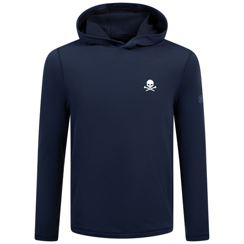 x TRENDYGOLF Brushed Back Tech Terry Skull & Tees Logo Hoodie Twilight - SS25