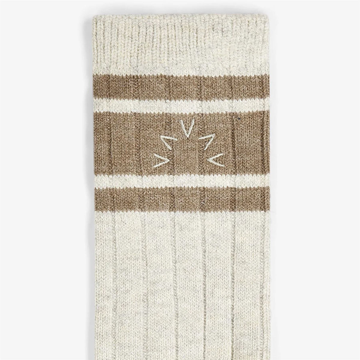 Womens Malissa Plush Wide Ribbed Sock Ivory Marl