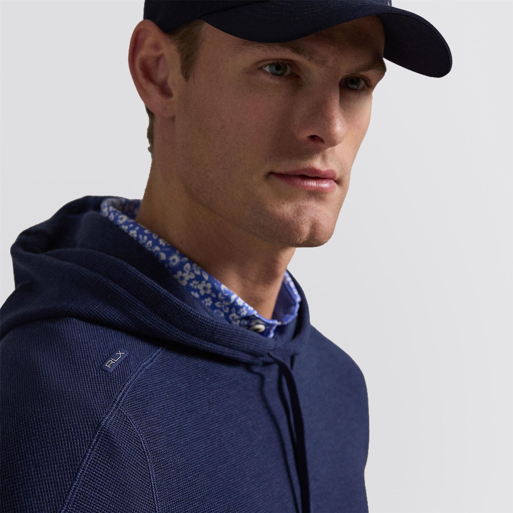Ralph Lauren Men's RLX Waffle Knit Hoodie Spring Heather