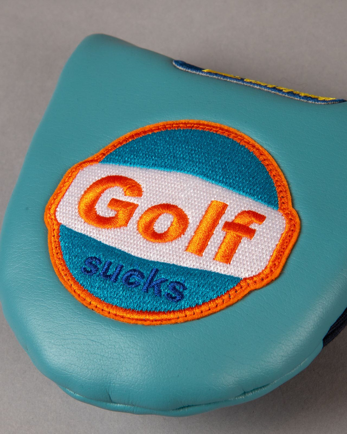 Round Tail U-Leather Mallet Putter Cover Oceanside Blue