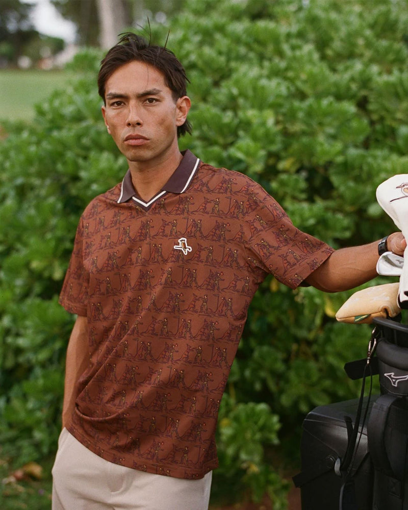Knockout V Polo Brown