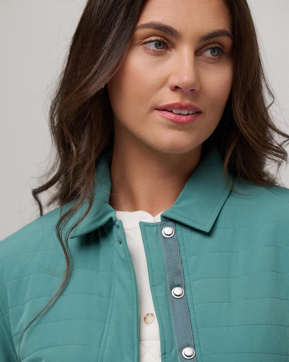 Womens Avery Shirt Jacket Agave