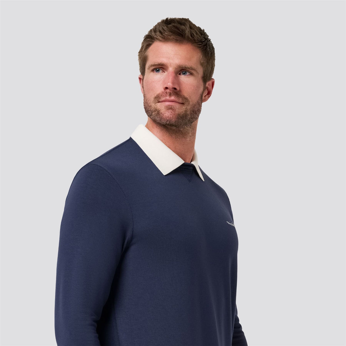 Amenities Collar Crew Sweater Total Eclipse