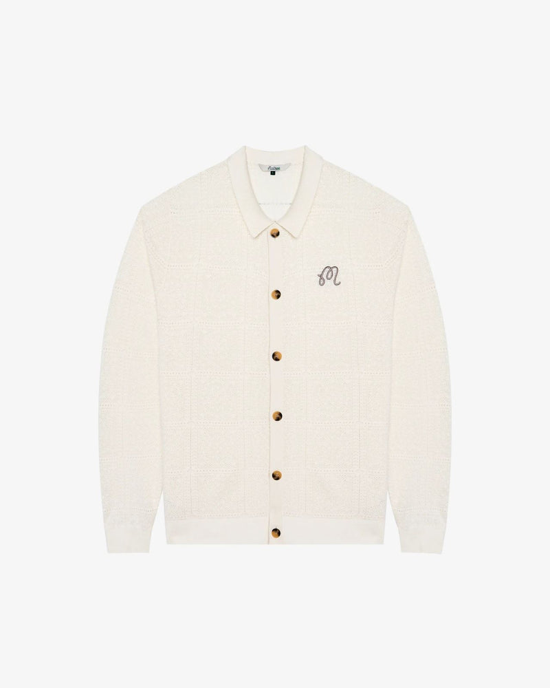 Resort Crochet Cardigan Whisper White
