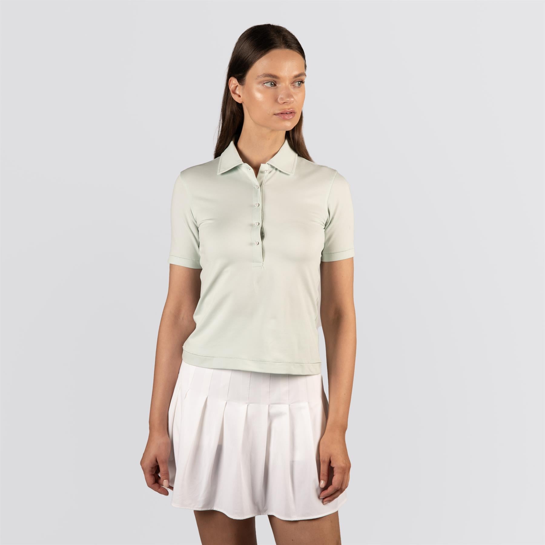Womens Suki Polo Porcelain