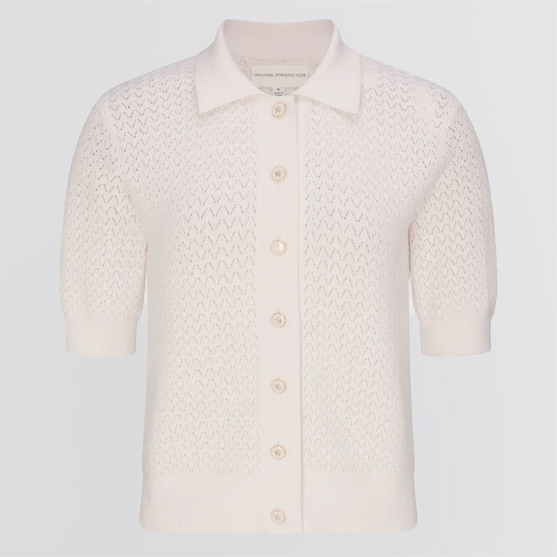 Womens Victoria Polo Pinky White